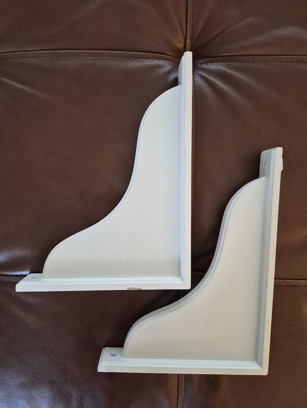(2) IKEA Ekby Hensvik Wood Wall Bracket White
